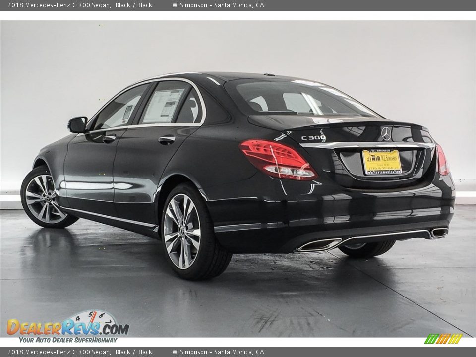 2018 Mercedes-Benz C 300 Sedan Black / Black Photo #3