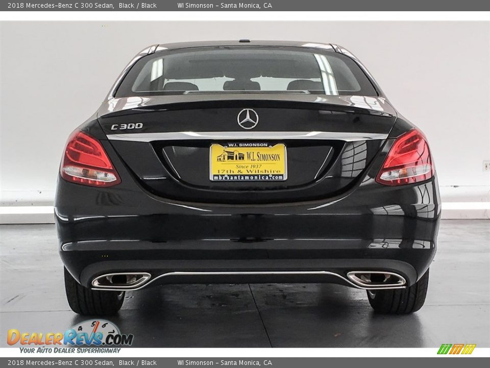 2018 Mercedes-Benz C 300 Sedan Black / Black Photo #4