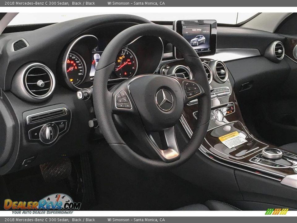 2018 Mercedes-Benz C 300 Sedan Black / Black Photo #6
