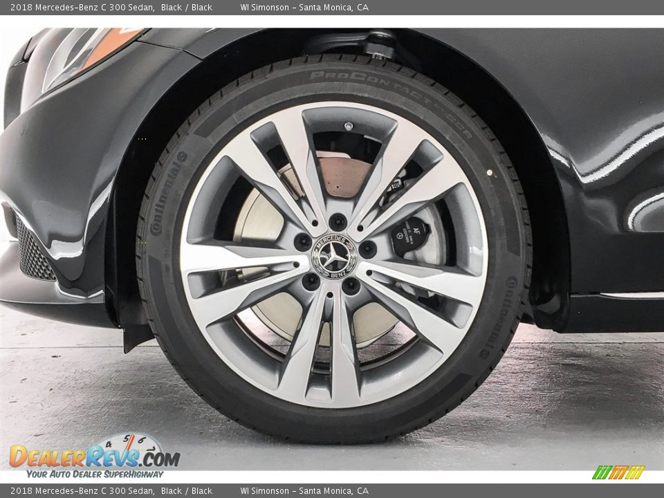 2018 Mercedes-Benz C 300 Sedan Black / Black Photo #9