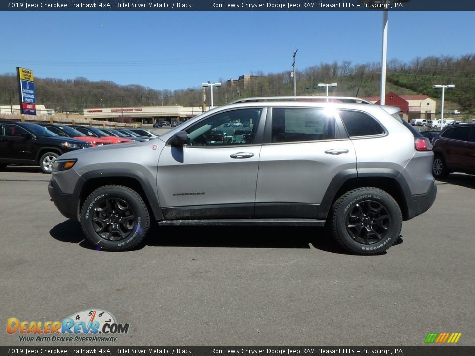 2019 Jeep Cherokee Trailhawk 4x4 Billet Silver Metallic / Black Photo #2