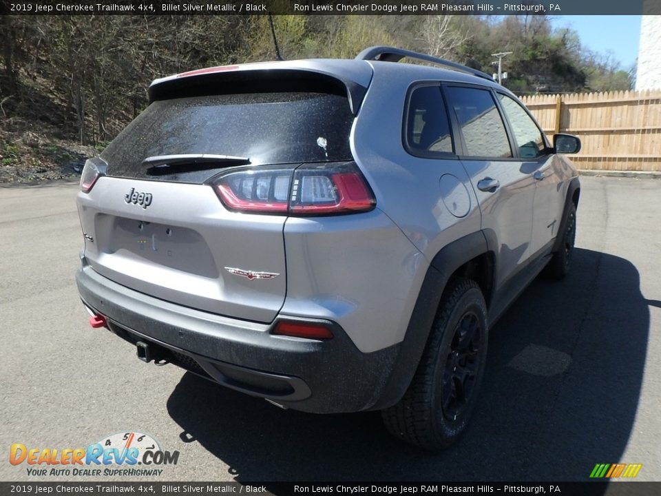 2019 Jeep Cherokee Trailhawk 4x4 Billet Silver Metallic / Black Photo #5