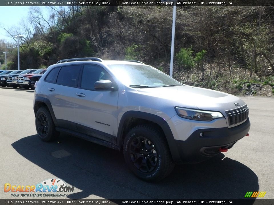 2019 Jeep Cherokee Trailhawk 4x4 Billet Silver Metallic / Black Photo #7