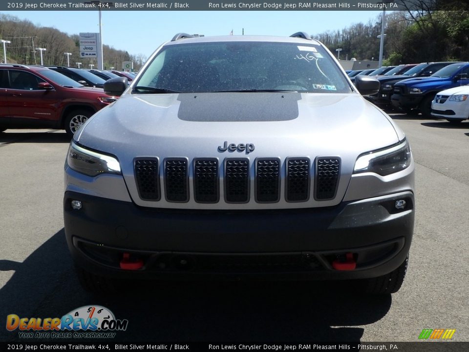 2019 Jeep Cherokee Trailhawk 4x4 Billet Silver Metallic / Black Photo #8