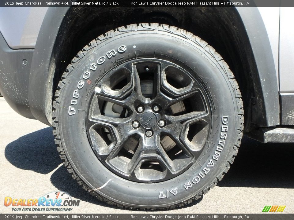 2019 Jeep Cherokee Trailhawk 4x4 Billet Silver Metallic / Black Photo #9