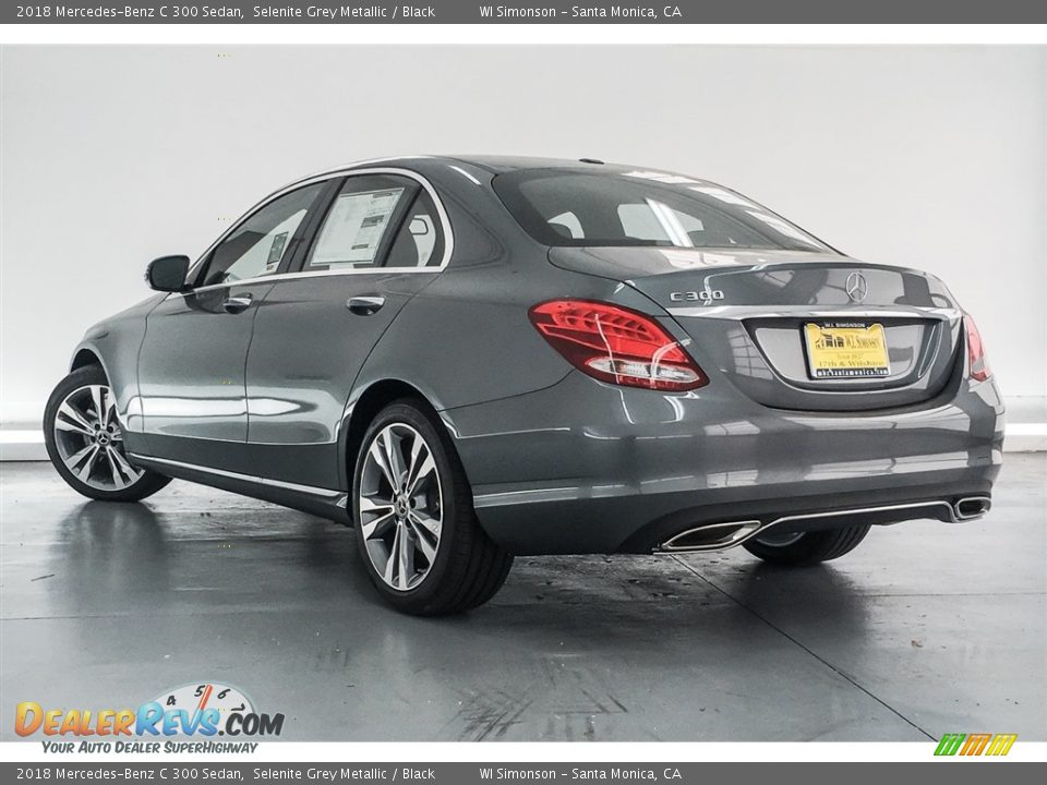 2018 Mercedes-Benz C 300 Sedan Selenite Grey Metallic / Black Photo #3