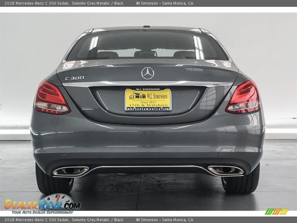 2018 Mercedes-Benz C 300 Sedan Selenite Grey Metallic / Black Photo #4