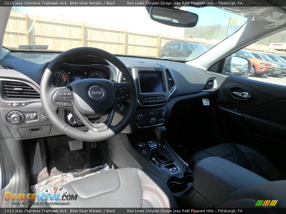 2019 Jeep Cherokee Trailhawk 4x4 Billet Silver Metallic / Black Photo #12