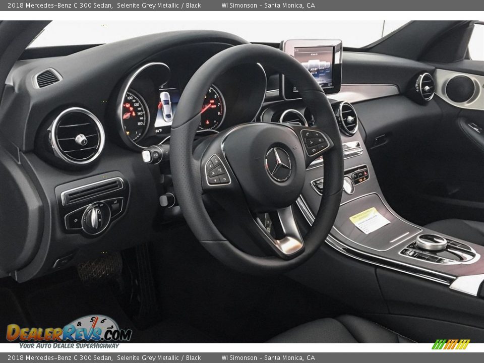 2018 Mercedes-Benz C 300 Sedan Selenite Grey Metallic / Black Photo #6
