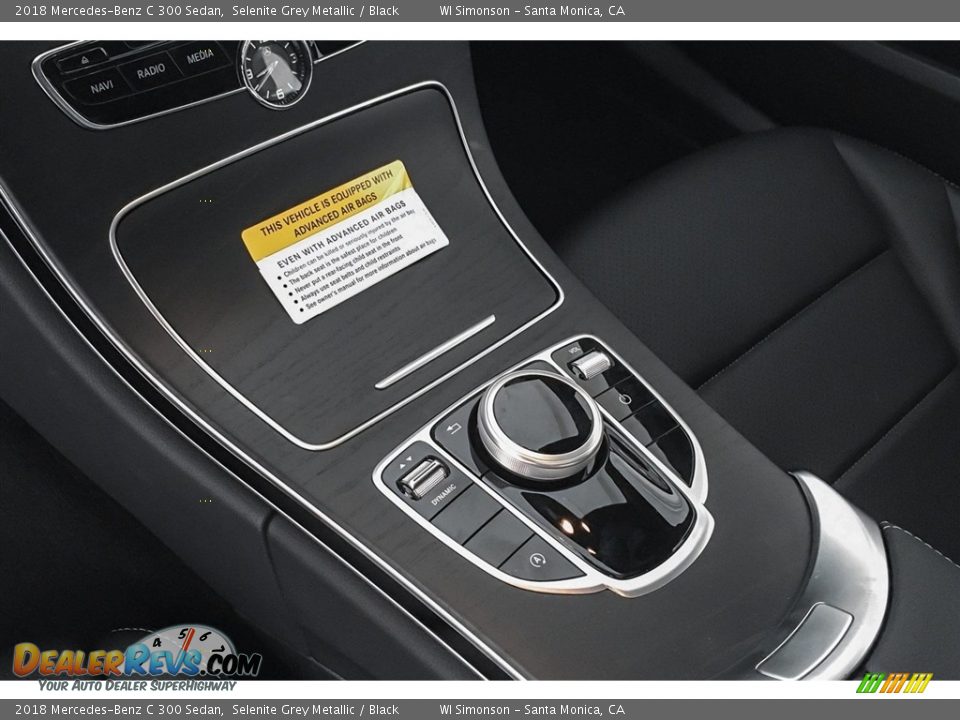 2018 Mercedes-Benz C 300 Sedan Selenite Grey Metallic / Black Photo #7