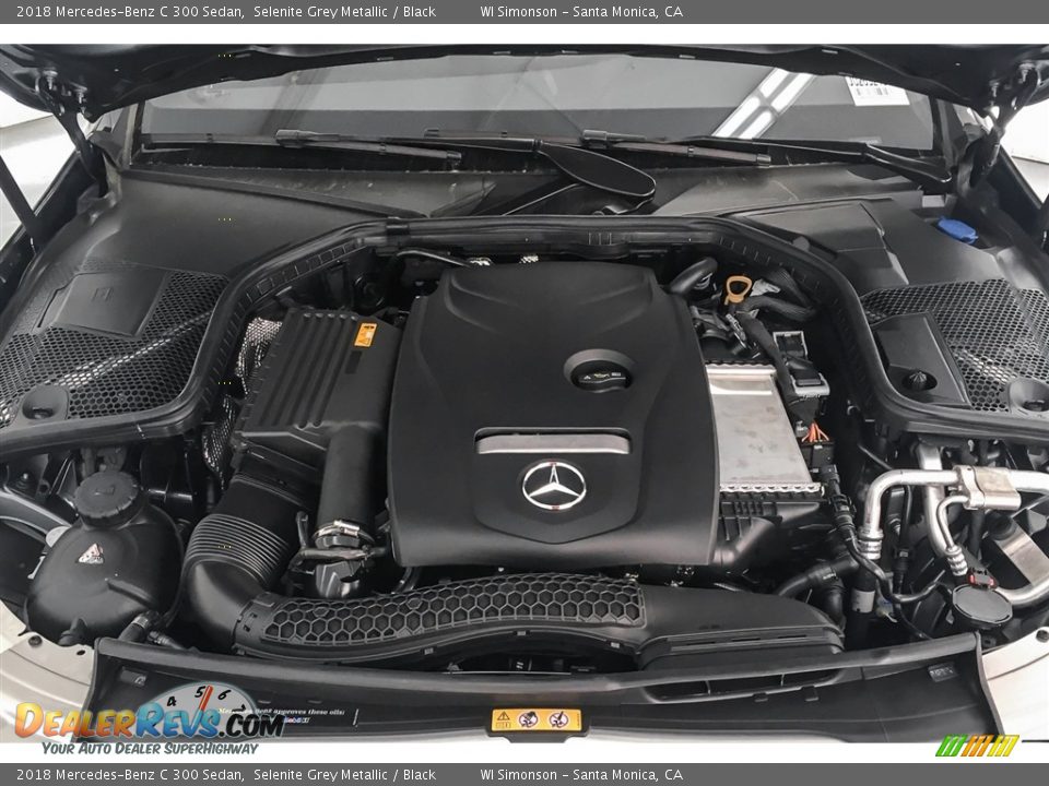 2018 Mercedes-Benz C 300 Sedan Selenite Grey Metallic / Black Photo #8