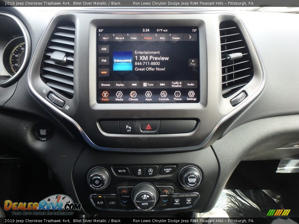 2019 Jeep Cherokee Trailhawk 4x4 Billet Silver Metallic / Black Photo #17