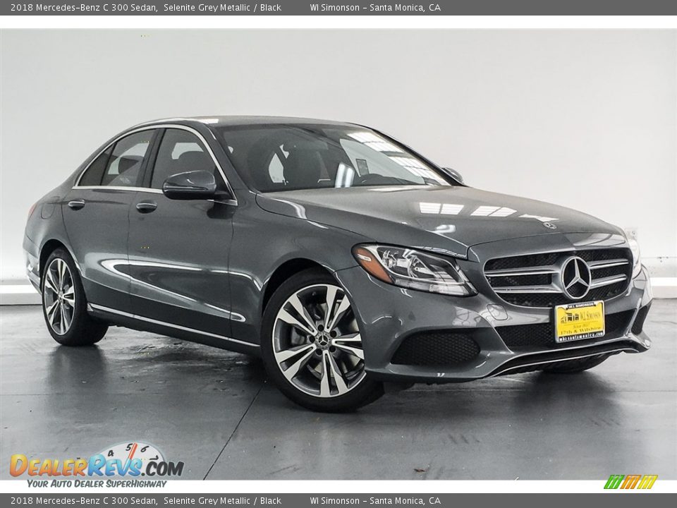 2018 Mercedes-Benz C 300 Sedan Selenite Grey Metallic / Black Photo #12