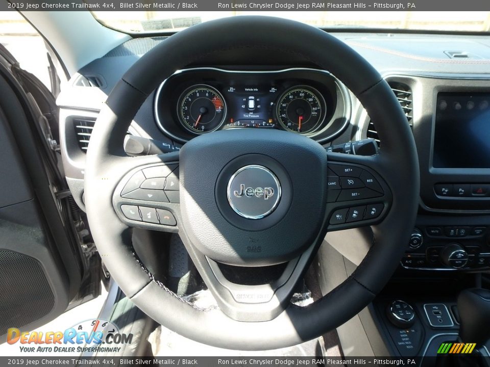 2019 Jeep Cherokee Trailhawk 4x4 Billet Silver Metallic / Black Photo #20