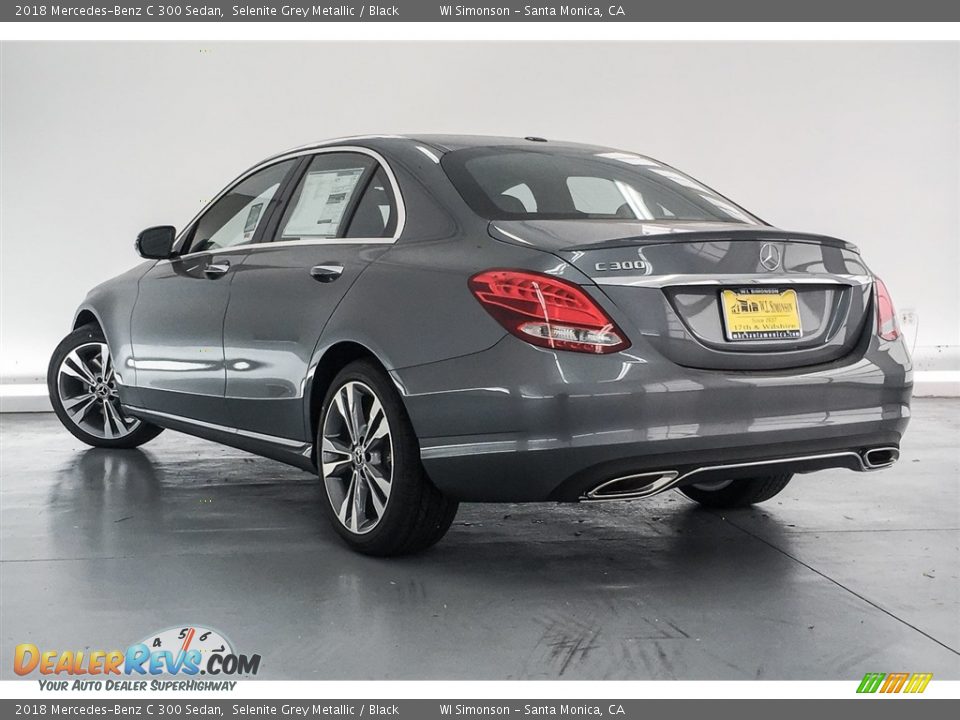 2018 Mercedes-Benz C 300 Sedan Selenite Grey Metallic / Black Photo #3