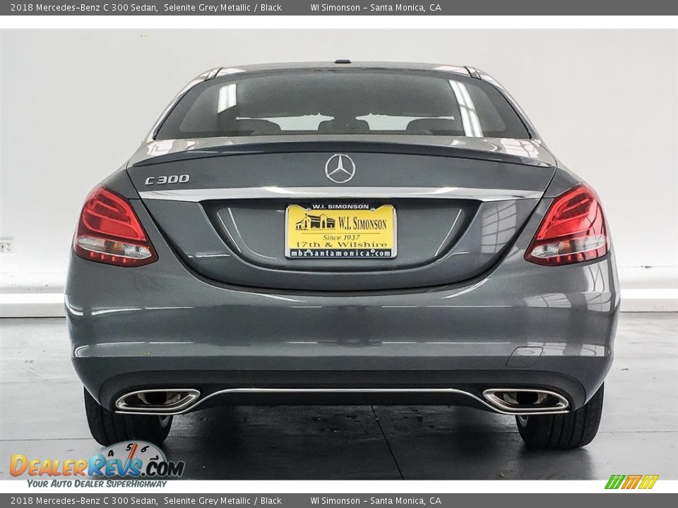 2018 Mercedes-Benz C 300 Sedan Selenite Grey Metallic / Black Photo #4