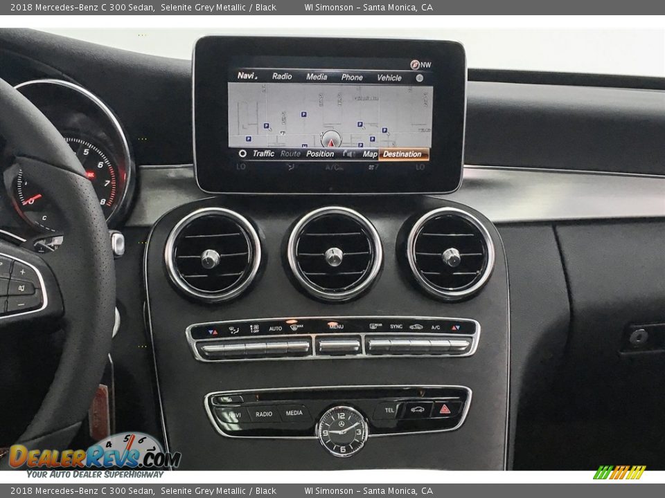 2018 Mercedes-Benz C 300 Sedan Selenite Grey Metallic / Black Photo #5