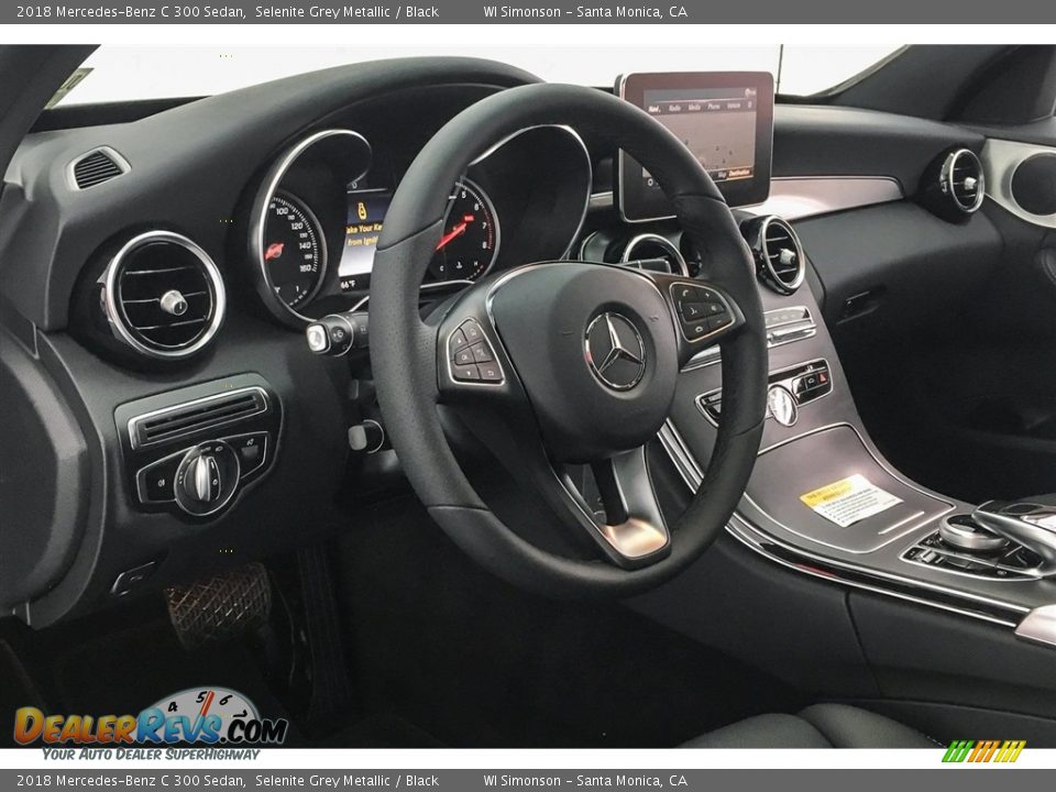 2018 Mercedes-Benz C 300 Sedan Selenite Grey Metallic / Black Photo #6