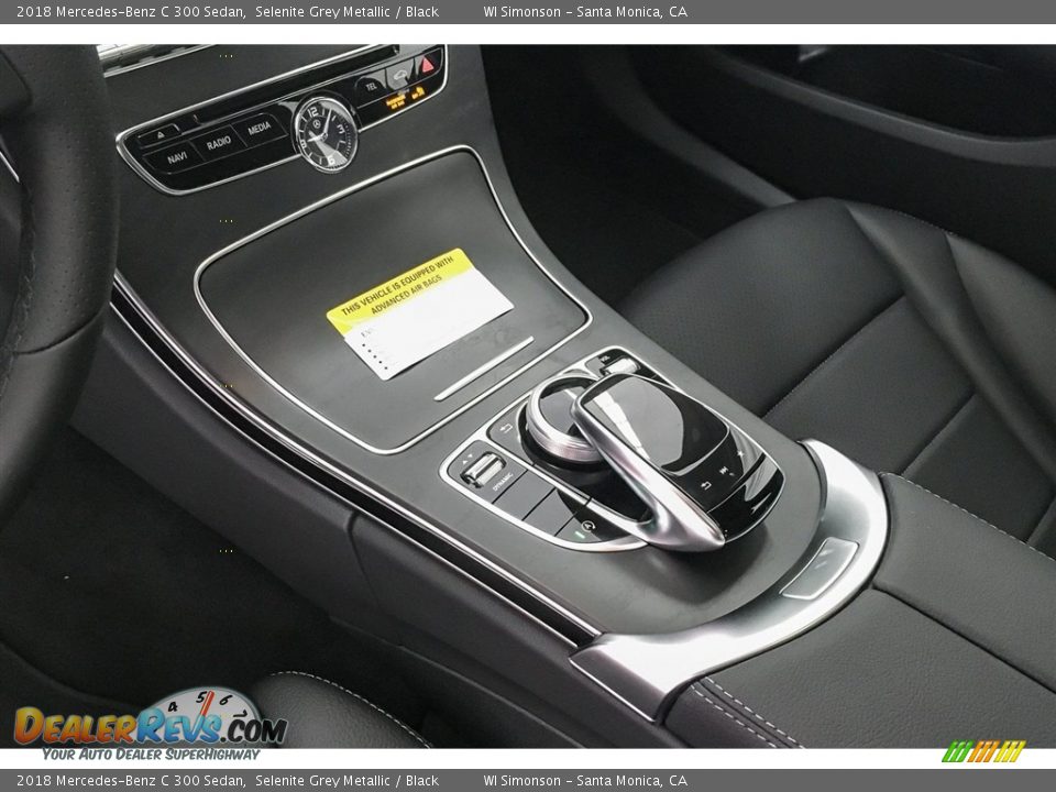 2018 Mercedes-Benz C 300 Sedan Selenite Grey Metallic / Black Photo #7