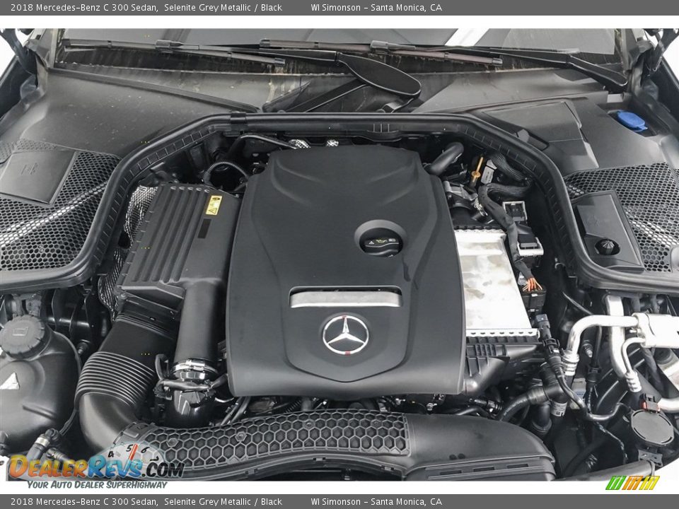 2018 Mercedes-Benz C 300 Sedan Selenite Grey Metallic / Black Photo #8