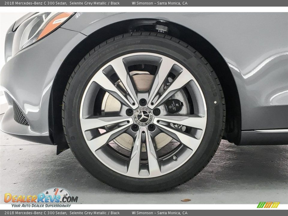 2018 Mercedes-Benz C 300 Sedan Selenite Grey Metallic / Black Photo #9