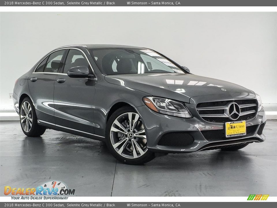 2018 Mercedes-Benz C 300 Sedan Selenite Grey Metallic / Black Photo #12