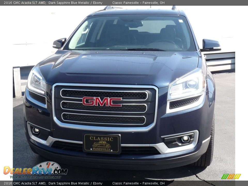 2016 GMC Acadia SLT AWD Dark Sapphire Blue Metallic / Ebony Photo #4