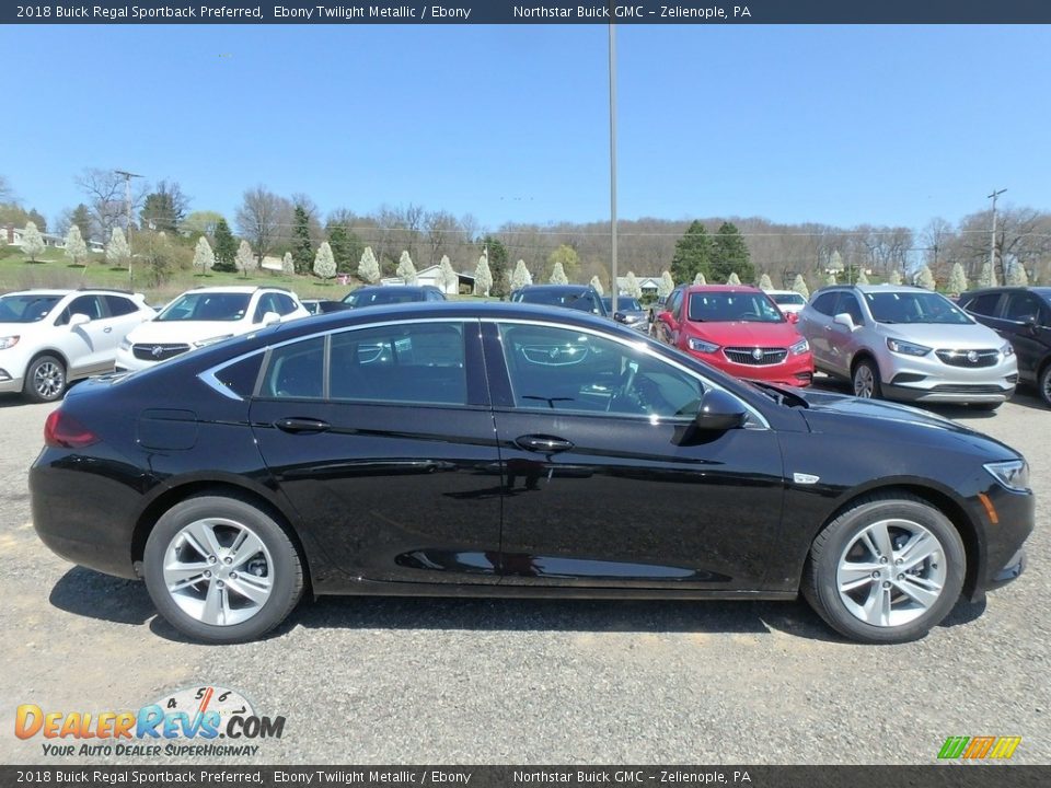 Ebony Twilight Metallic 2018 Buick Regal Sportback Preferred Photo #4