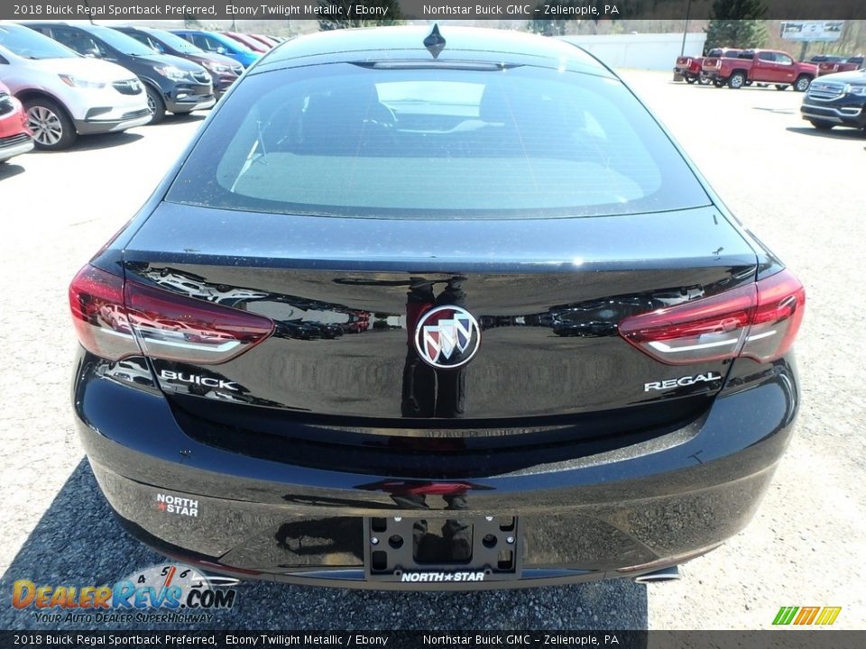 2018 Buick Regal Sportback Preferred Ebony Twilight Metallic / Ebony Photo #6