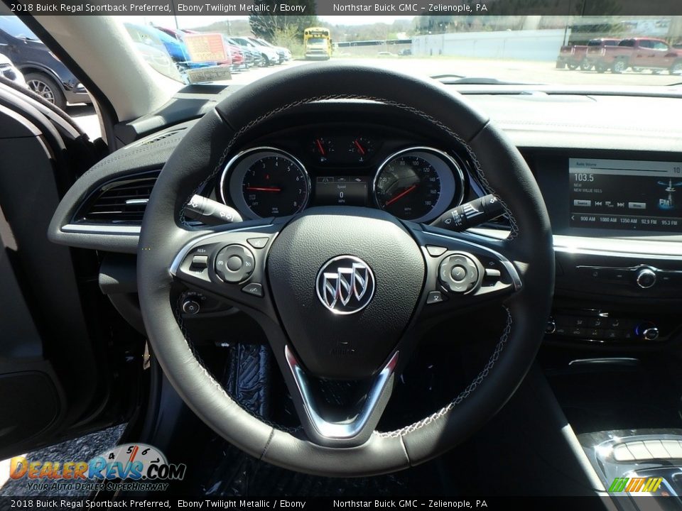 2018 Buick Regal Sportback Preferred Ebony Twilight Metallic / Ebony Photo #18