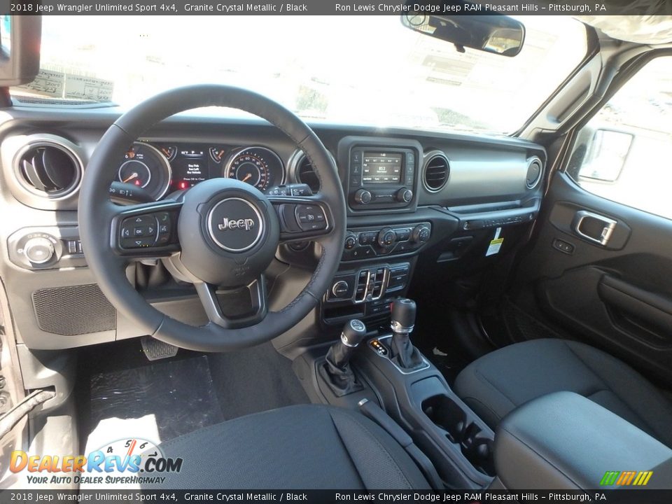 2018 Jeep Wrangler Unlimited Sport 4x4 Granite Crystal Metallic / Black Photo #12