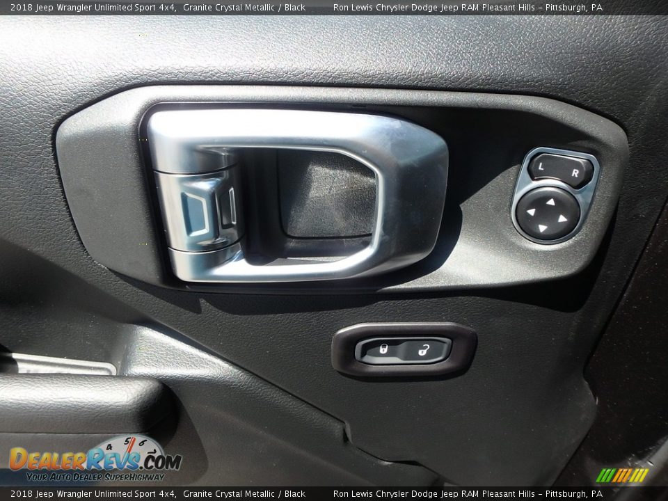 2018 Jeep Wrangler Unlimited Sport 4x4 Granite Crystal Metallic / Black Photo #13