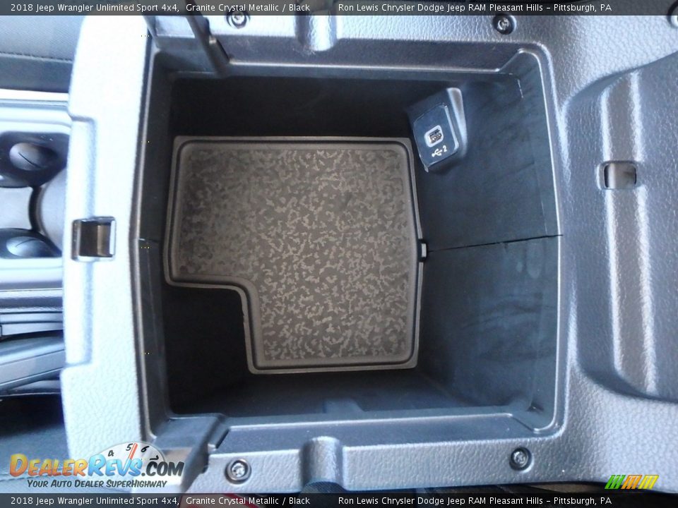 2018 Jeep Wrangler Unlimited Sport 4x4 Granite Crystal Metallic / Black Photo #19
