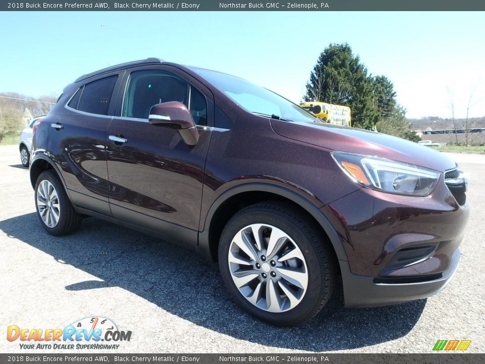 2018 Buick Encore Preferred AWD Black Cherry Metallic / Ebony Photo #3