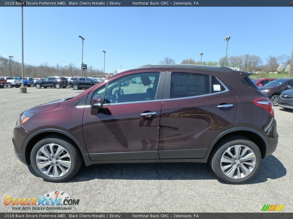 2018 Buick Encore Preferred AWD Black Cherry Metallic / Ebony Photo #8