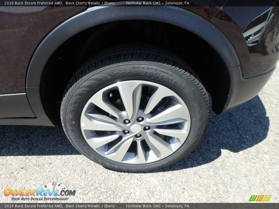 2018 Buick Encore Preferred AWD Black Cherry Metallic / Ebony Photo #9