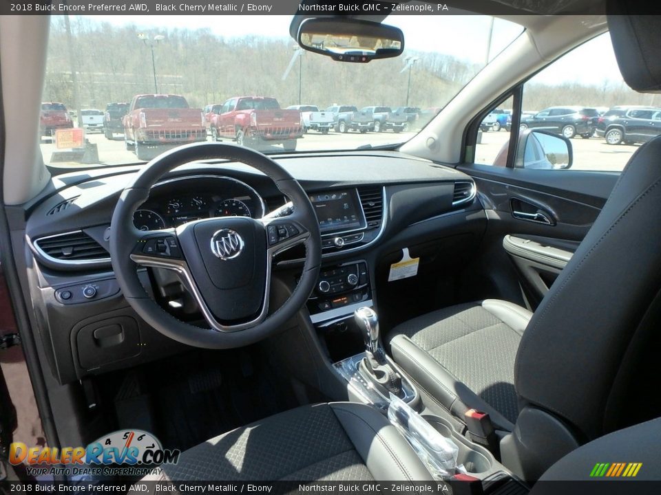 2018 Buick Encore Preferred AWD Black Cherry Metallic / Ebony Photo #12