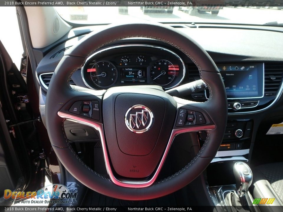 2018 Buick Encore Preferred AWD Black Cherry Metallic / Ebony Photo #16