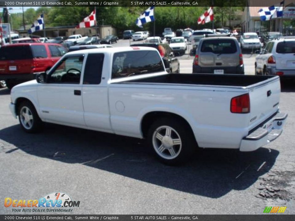 2000 Chevrolet S10 LS Extended Cab Summit White / Graphite Photo #4