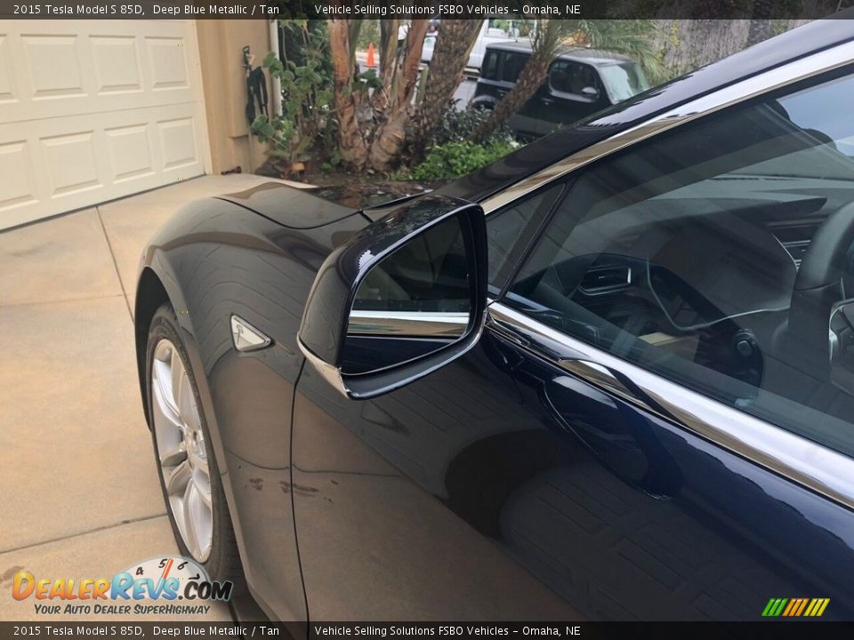 2015 Tesla Model S 85D Deep Blue Metallic / Tan Photo #23