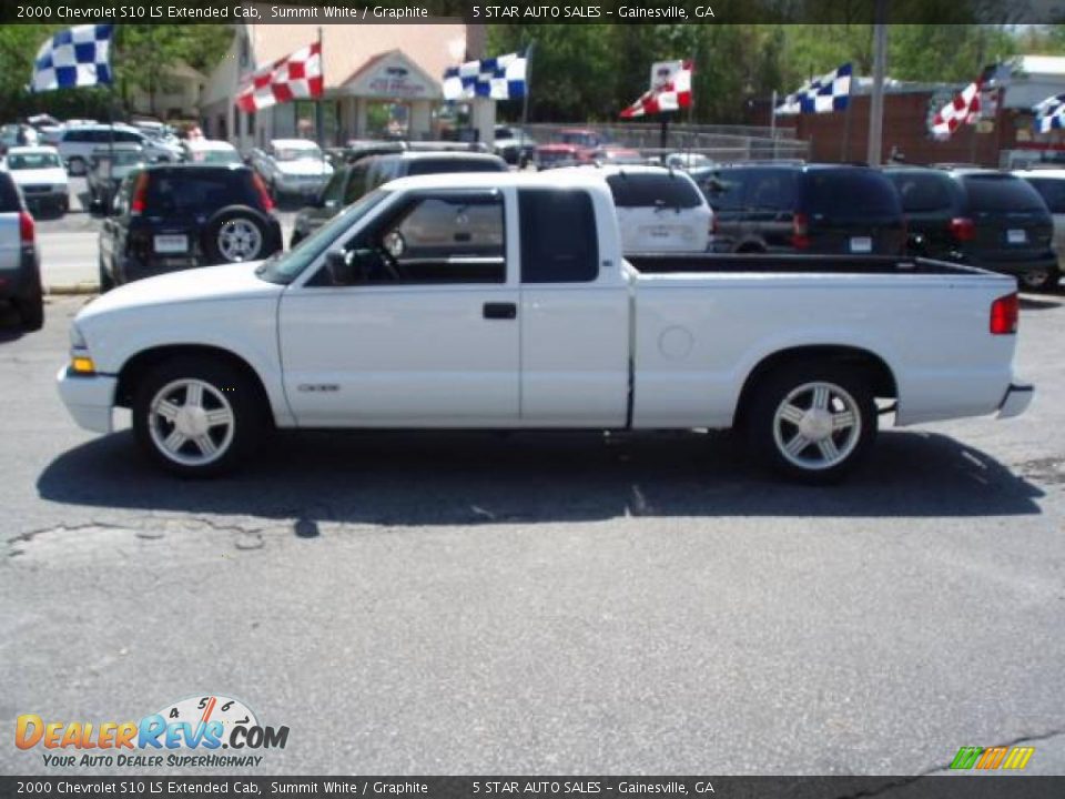 2000 Chevrolet S10 LS Extended Cab Summit White / Graphite Photo #5