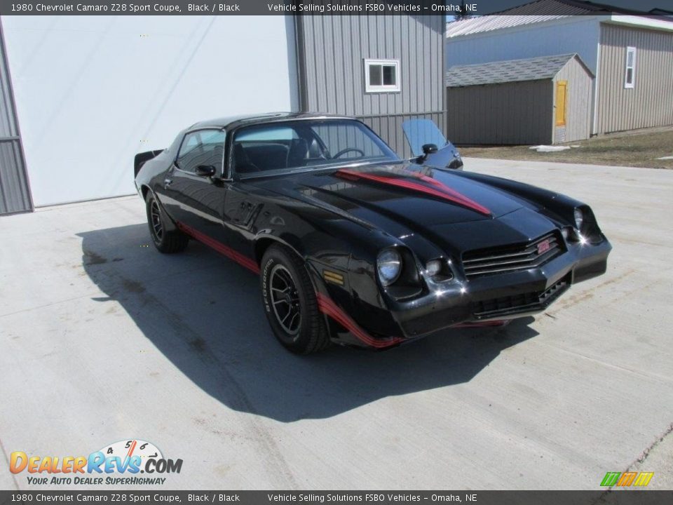 1980 Chevrolet Camaro Z28 Sport Coupe Black / Black Photo #12
