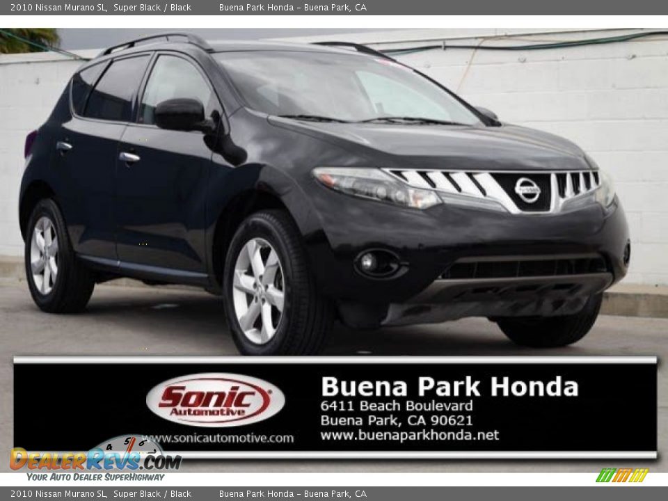 2010 Nissan Murano SL Super Black / Black Photo #1