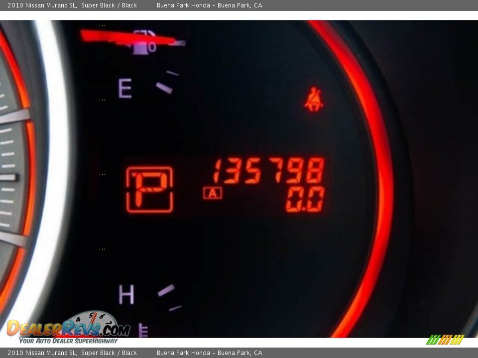 2010 Nissan Murano SL Super Black / Black Photo #6