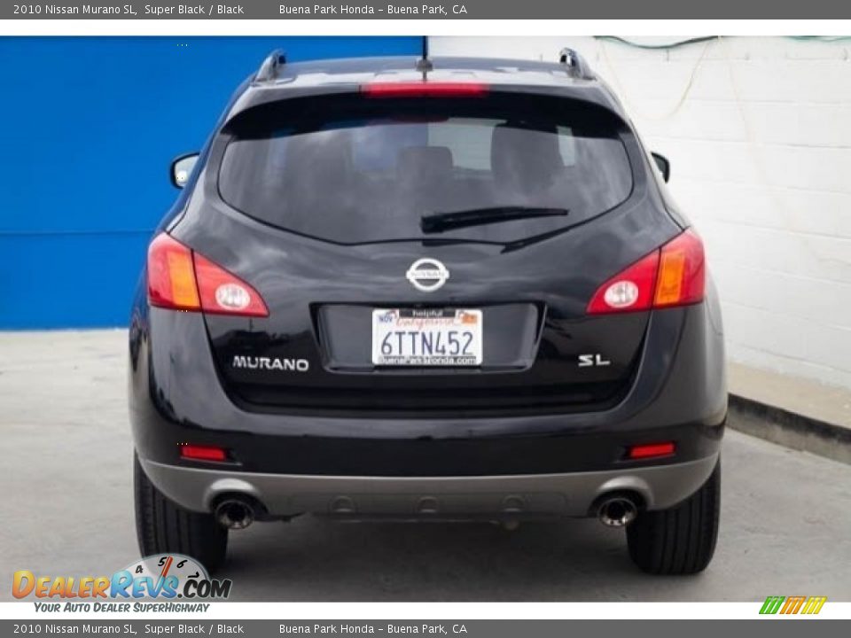 2010 Nissan Murano SL Super Black / Black Photo #10