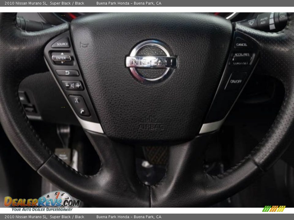 2010 Nissan Murano SL Super Black / Black Photo #14