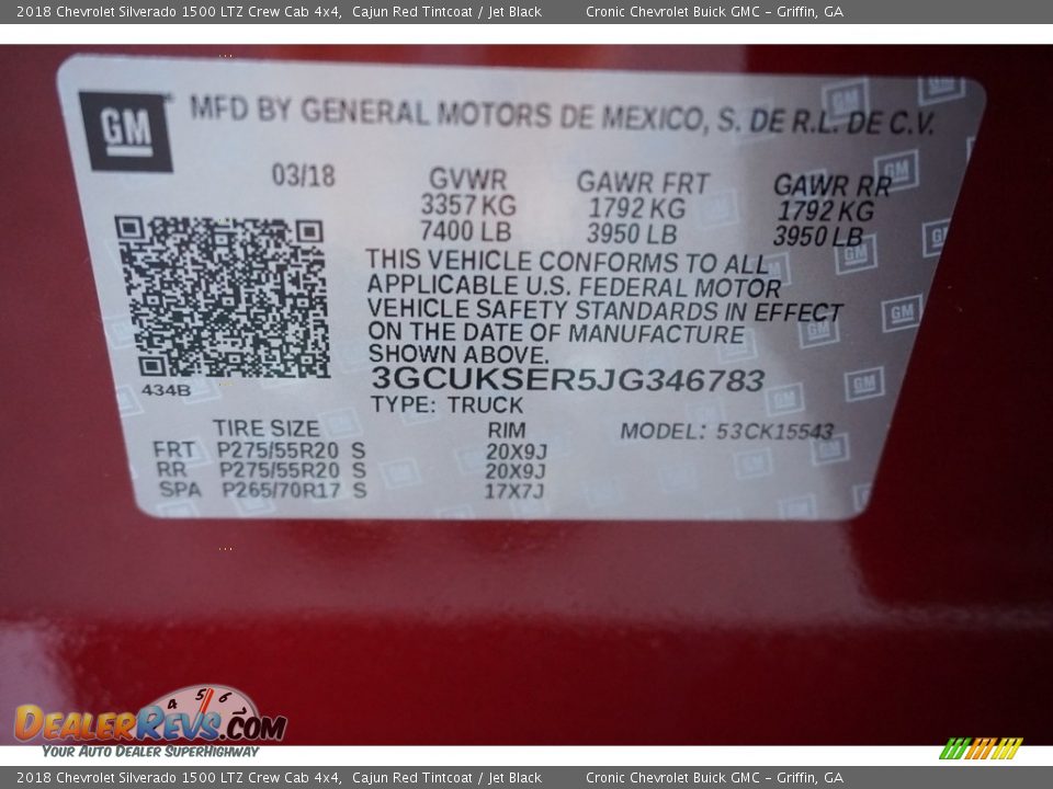 2018 Chevrolet Silverado 1500 LTZ Crew Cab 4x4 Cajun Red Tintcoat / Jet Black Photo #15