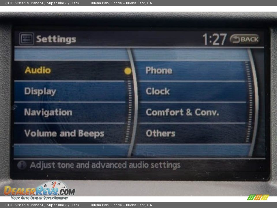 2010 Nissan Murano SL Super Black / Black Photo #24