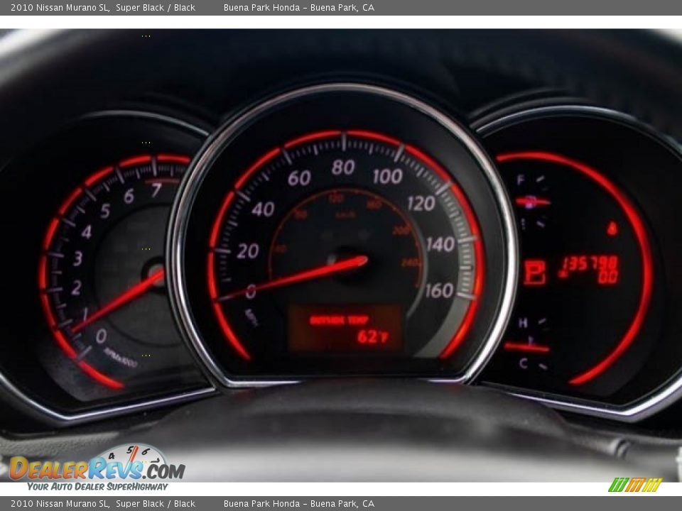 2010 Nissan Murano SL Super Black / Black Photo #26