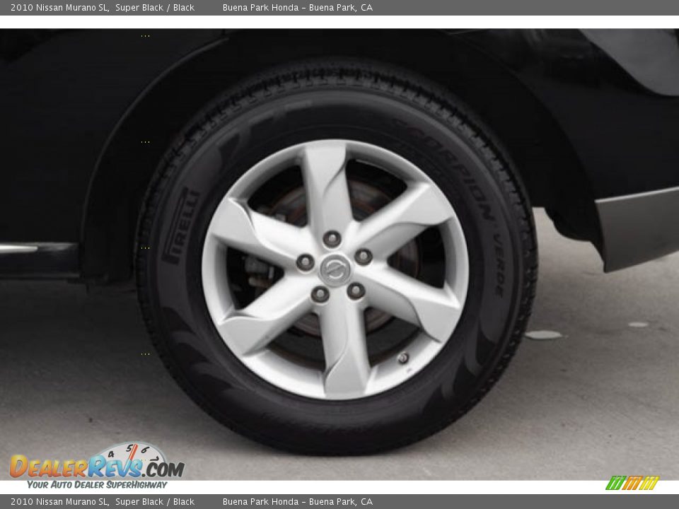 2010 Nissan Murano SL Super Black / Black Photo #34